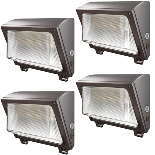 LED Wall Pack Light 120W/96W/72W with Dusk to Dawn Photocell - size: 120W