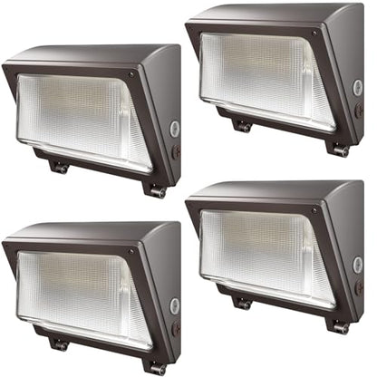 LED Wall Pack Light 120W/96W/72W with Dusk to Dawn Photocell - size: 120W