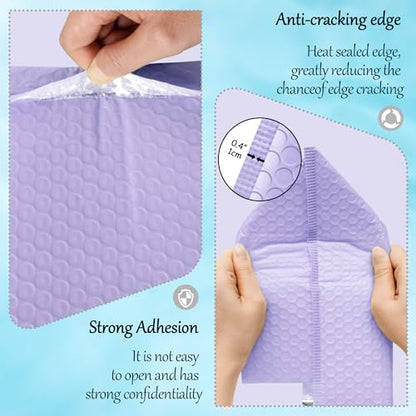 Thank You Bubble Mailers 6x10'' 25 Pack, Self Sealing Padded Envelopes, Strong Adhesion Bubble Envelopes, Waterproof Mailing Envelopes, Cushioning Shipping Envelopes - Purple - color: Thank You Purple, size: 6x10" 25Pcs
