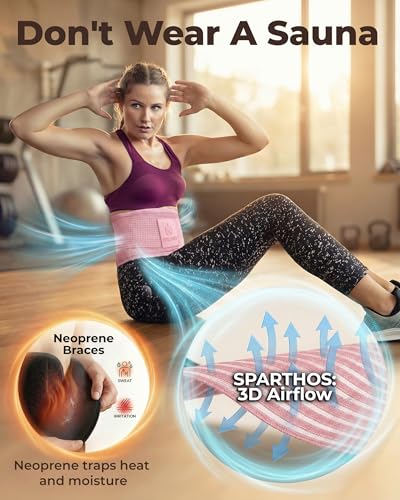 Sparthos Back Brace for Women & Men, Sciatica, Lower Back Pain - Pink-XS - color: Flamingo Pink