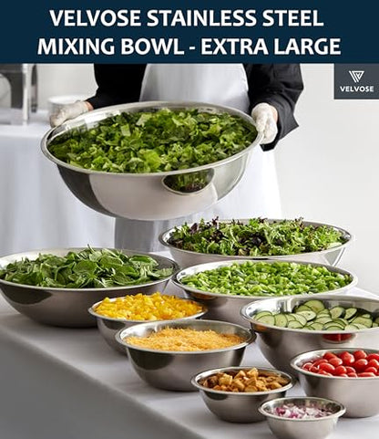 Stainless Steel Mixing Bowl Extra Large, 17-Quart, 18.5 inch (Diameter), 5.3 inch (Height) Mixing Bowl 18.5" (1)