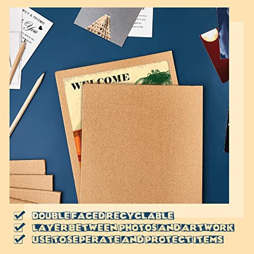 Henoyso 110 Pack 11 X 8.5 Inch Brown Cardboard Sheets - color: Brown, size: 11 x 8.5 Inch