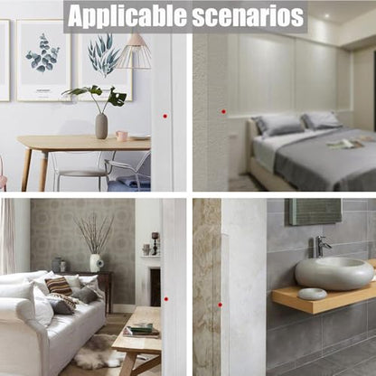 Clear Self-Adhesive Wall Corner Guards, 10 Pack, 1in x 39.5in - size: 1in x 39.5in