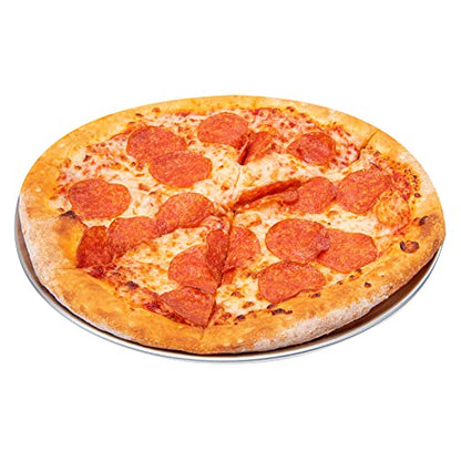 Restaurantware Met Lux 10 Inch Commercial Pizza Pan 1 Coupe Style Pizza Cooking Tray - Heavy-Duty 18-Gauge Aluminum Round Baking Tray Oven-Baking For Pizzas & More - size: 10"