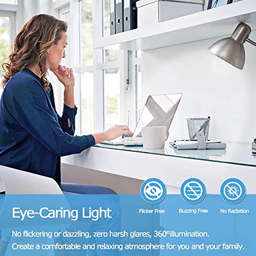 Dimmable T10 Frosted LED Bulbs,6W LED Tubular Edison Bulbs 60 Watt Equivalent,600LM,Daylight 4000K,E26 Medium Base Lamp Bulb for Desk Lamp, Pendant Lights,Cabinet Display Cabinet etc. (3-Pack) - color: Daylight 4000k（3 Packs）