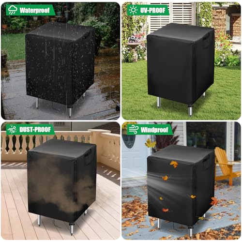 Outdoor Table Cover for 30 Inch Patio Prep Table Furniture - size: 30" x 30" x 35"