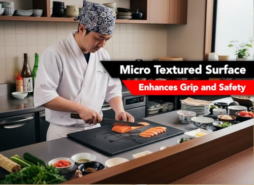 Thirteen Chefs Extra Large 24 x 18 Black Cutting Board - 1/2" Thick HDPE Plastic for Restaurants and Professional Kitchens - color: Black, size: 24"L x 18"W