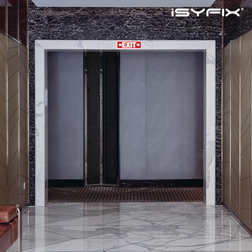 iSYFIX Exit Signs, 2 Pack, 12x4 Inch, Right & Left Arrow - color: Plastic Right&Left, size: 2 Pk 12x4