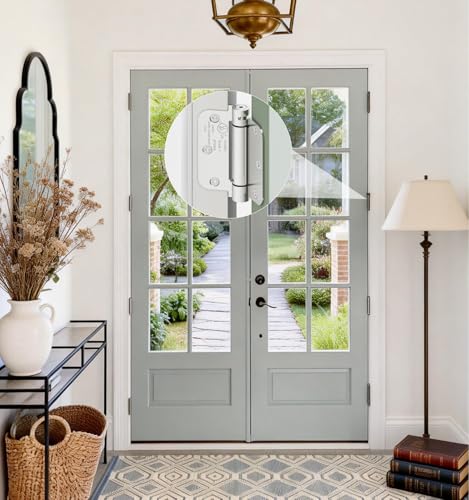 4-Pack 3.5 Inch Self Closing Door Hinges,5/8" Radius Corners,Brushed Nickel - size: 3.5"-4 Pack-5/8" Corner
