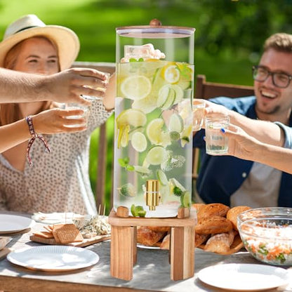 2 Gallon Large Drink Dispenser for Parties,Beverage Dispenser with Stand - size: 2 gallon