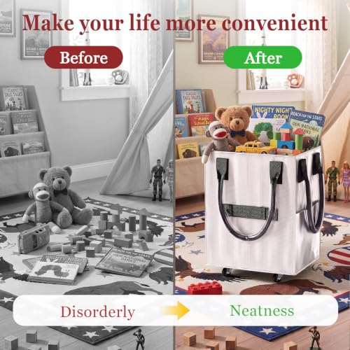 Reusable Grocery Bag on Wheel, Foldable Shopping Cart with Wheels, Can Carry up to 67 Pounds, Suitable for Groceries, Laundry, Camping and Moving. (Silver - Medium) - color: Silver - Medium