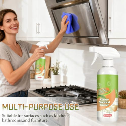 2PCS Electrolyzed Ion Kitchen Electrical Cleaner Spray- Electrolyzed Ion Kitchen Heavy Duty Cleaner Degreaser, Multi-purpose Household Cleaning, for Household, Oven, Stove, Range Hood
