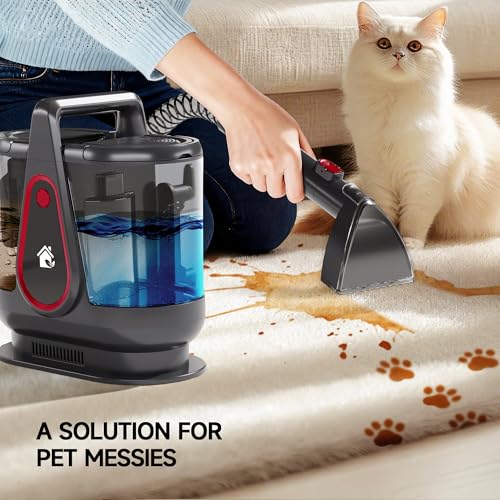 WURESE 17KPa Portable Carpet Cleaner Machine, Spot Shampooer for Couch Sofa