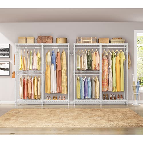 VIPEK V4 Garment Rack for Hanging Clothes Heavy Duty Portable Closet - color: White, style: V4
