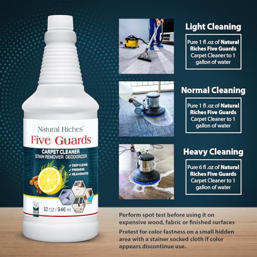 Natural Riches Upholstery Carpet Cleaner Shampoo 32 Fl Oz Machine Formula