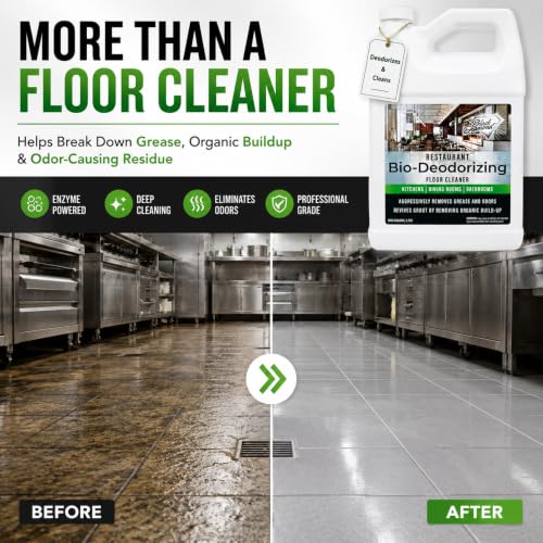 Heavy Duty Enzyme Restaurant Bio-Deodorizing Floor Cleaner - 1 Gallon