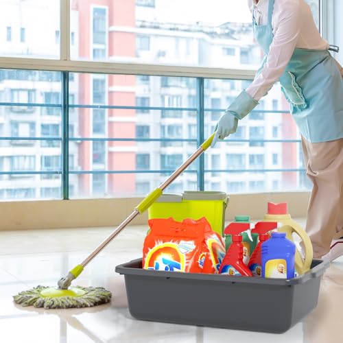 24 L Plastic Utility Bus Tub, Large Commercial Bus Boxes, 4 Packs - size: 24 L without Lid