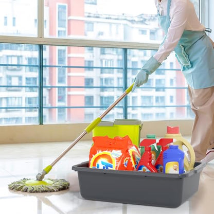 24 L Plastic Utility Bus Tub, Large Commercial Bus Boxes, 4 Packs - size: 24 L without Lid