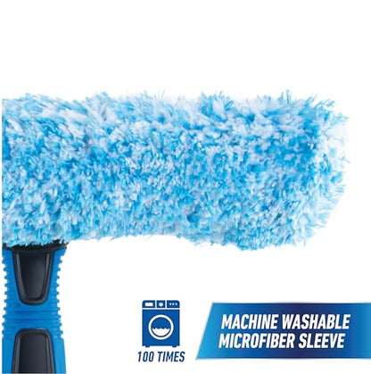 Unger Professional Connect & Clean 2-in-1 Squeegee & Scrubber, 10” Window Cleaning Tool, Commercial and Residential Use, Washer Cleaner Supplies to Remove Excess Water and Dry (Pack of 10) - size: 10 inch (Pack of 10), style: 10" 2-in-1 Window Cleaner II
