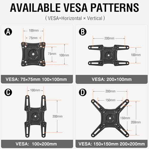 ELIVED 29.5in Long Arm TV Mount for 14-42" TVs Monitors, Max VESA 200x200 - size: 5 Arms: 29.5"