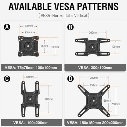 ELIVED 29.5in Long Arm TV Mount for 14-42" TVs Monitors, Max VESA 200x200 - size: 5 Arms: 29.5"