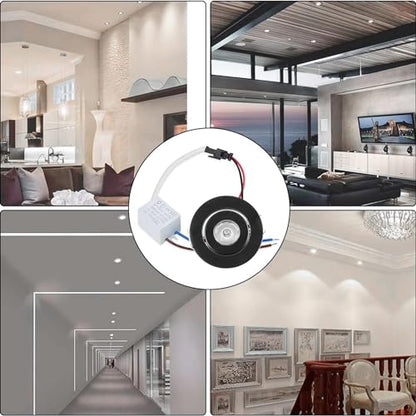 10pcs 2 inch Gimbal LED Recessed Light Small Recessed Lights AC120V - color: Cool White/Black
