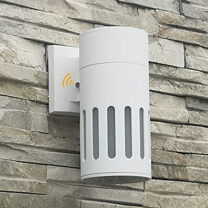 Dusk to Dawn Exterior Light Fixture, Waterproof Outdoor Lighting - color: Cylinder (White B - Dusk to Dawn )