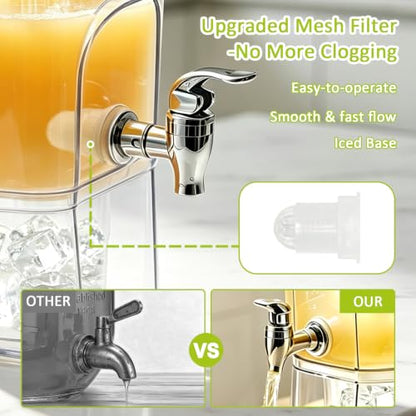 Spaclear 2 Gallon Drink Dispenser with Leak-Proof Spigot & Fruit Infuser