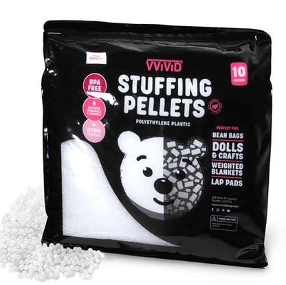 VViViD Eco-Friendly Weighted Stuffing Beads Poly Pellets (10lbs) - size: 10 lbs.
