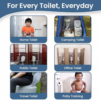 Toilet Seat Covers Disposable Flushable 60 Pack | XL 18x15 Inch Paper - size: Pack 60