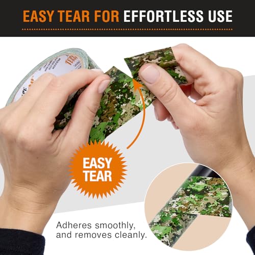Heavy-Duty Camo Packing Tape (1 Roll) - 48mm x 50m Per Roll - style: Camo Tape – 1 Pack