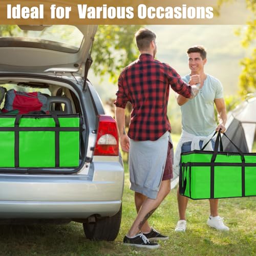 PEASUG Insulated Food Delivery Bag, XXXL Catering Bag for Keep Food Warming - color: Green, size: XXX-Large