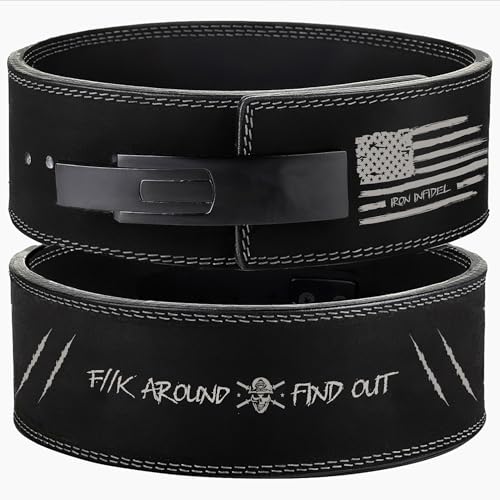 Weight Lifting Belt - Lever Gym Belt for Weightlifting, 10mm Leather Weight Belt for Men - 4 Inches Wide for Support & Stability for Workouts, Powerlifting, Bodybuilding, Fitness & Crossfit - color: Find Out, size: XXL