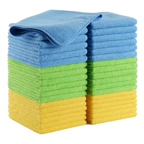 POLYTE Multipurpose Microfiber Cleaning Cloth, 12x16 in, 36 Pack