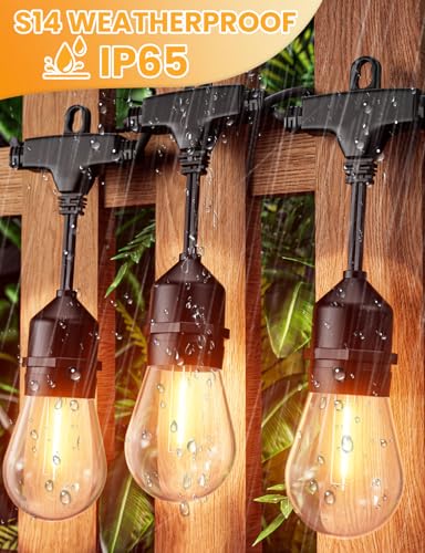 Svater Outdoor String Lights LED 36 FT S14 Commercial Grade Waterproof ETL - size: 36FT