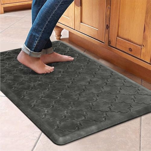 WISELIFE Kitchen Mat Cushioned Anti Fatigue Floor Mat, 20"x32", Grey - color: Grey, size: 1'8" x 2'6" (Rectangular)