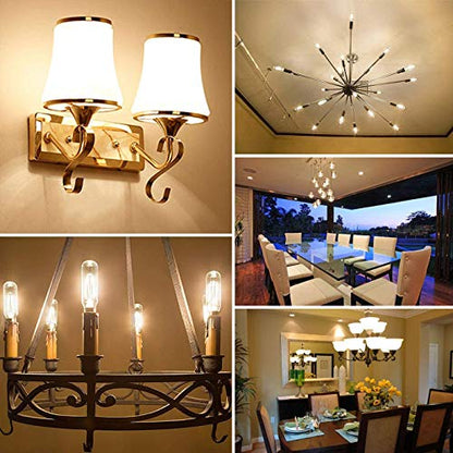 T20 Dimmable LED Tubular Bulbs, 2W (25W Eq), E12, 2700K, 4-Pack