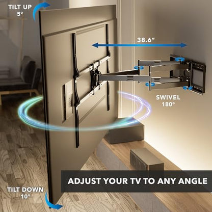 Mount-It! The Beast XXL Long Arm TV Wall Mount, 75-140" - style: Indoor - XL