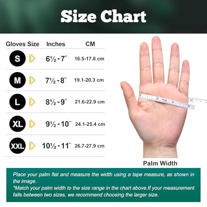 TitanFlex Heavy Duty Industrial Nitrile Gloves with Raised Diamond Texture, 8-mil, Latex Free (Green/Dark Green/Yellow) - color: Dark Green (50ct), size: Large