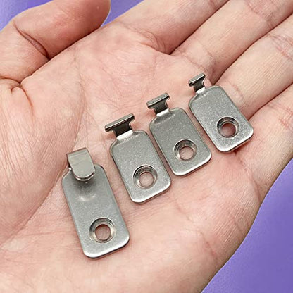 20pcs Heavy Duty Hanger 304 Stainless Steel Wall Mounted Mini J Hook for Mirror Picture Frames Hanging Wire/D Rings/Keyhole Hangers - style: J Shaped Hanger (20pcs)