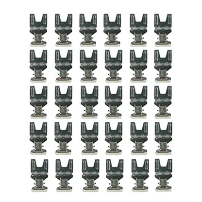 Metal POP Clip Sign Stand Holder, Advertising Display Silver, 30Pack - color: Silver, size: 30Pack