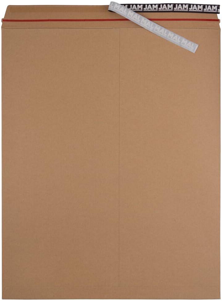 JAM PAPER Stay-Flat Photo Mailer Envelopes with Peel & Seal Closure - 17 x 21 - Brown Kraft - 2 Rigid Mailers/Pack - color: 2/Pack, size: 17" x 21"