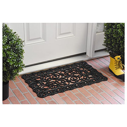 Calloway Mills 103681830 Grant Alley Rubber Doormat 18" x 30" - color: Grant Alley, size: 1'6" x 2'6" (Rectangular)