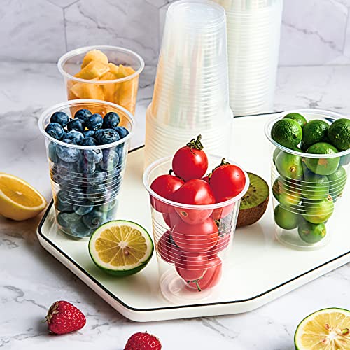 Lilymicky 500 Pack 9 oz Disposable Plastic Cups, 9 oz Clear Plastic Cups - style: 9 oz