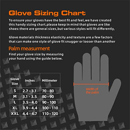 TREEGO 10 Mil Heavy Duty Black Nitrile Mechanic Gloves, 50 Count XL - color: Black 50, size: X-Large
