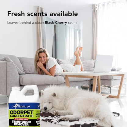 ATP OdorPet Concentrated Stain and Odor Remover, Black Cherry, 64 Fl Oz