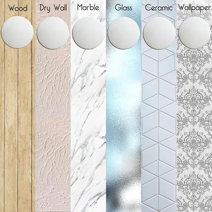 ProStoppr® Door Stoppers - X Large 5" (3 Pack) - Strong Adhesive Backing - color: White, size: X-Large 5"