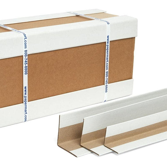 Cardboard Corners For Protection - Packaging Cardboard Edge Protector -1/16, Pack of 25 (2x2x44) - size: 2x2x44