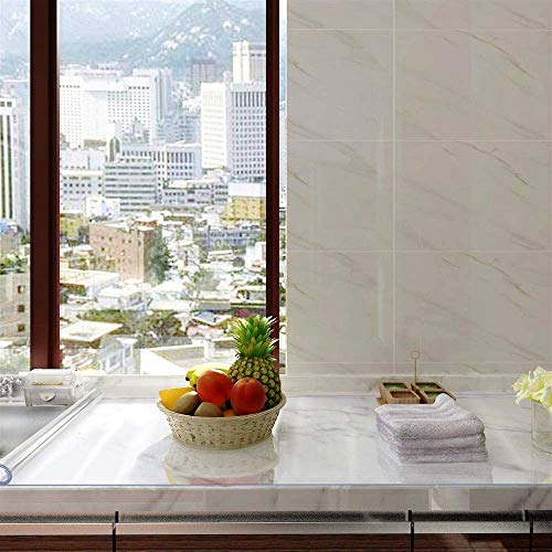 NECAUX Clear PVC Table Cover Protector 12 x 32 Inch 1.5mm Thick - color: Clear 1.5mm, size: 12" x 32"