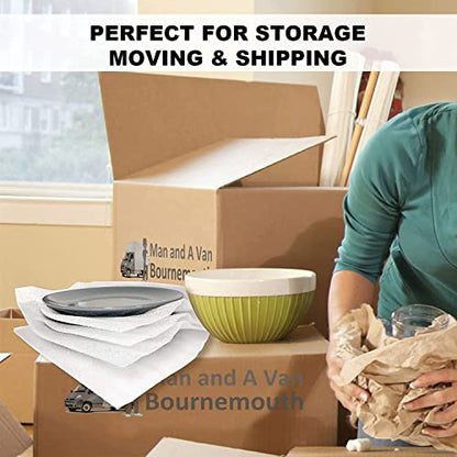 100 Pack Foam Wrap Sheets for Packing Storage Shipping Moving Supplies, Cushion Foam Wrap Packing Foam for Dishes, China, Glass and Furniture (12”x12”) - color: white-2